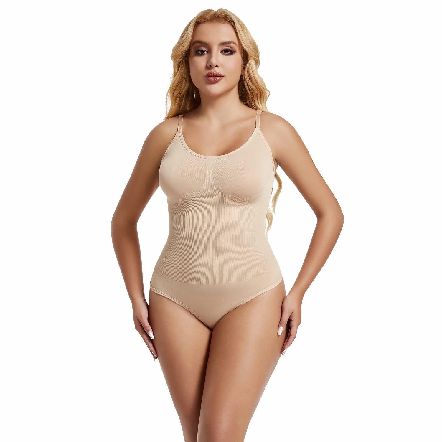 DEQIN Womens Seamless Tummy Control Full Body Shaper Jumpsuit Size Medium