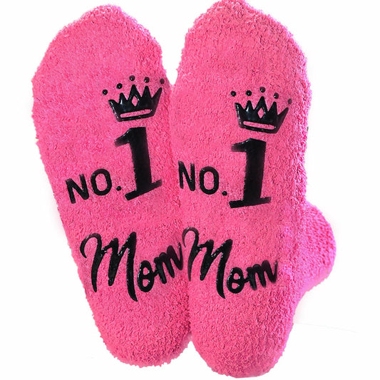 Ao Yee ZGL Mother's Day Gift Socks for Women Pink Size L