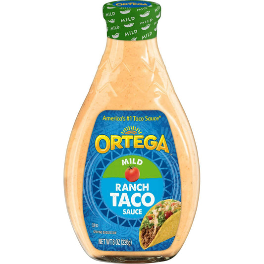BestBy07/25 Ortega Flavor Craver Taco Ranch Sauce 8oz Pack of 12