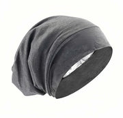 IN Chenthy Adjustable Satin Lined Women's Bonnet Sleep Cap Black