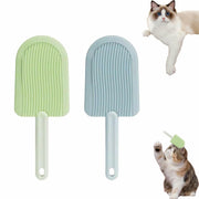 2-Pack Cat Tongue Comb – Silicone Pet Grooming Brush for Cats & Dogs, Blue/Green