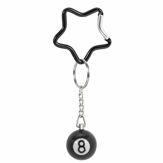 TRIWORKS Keychain Star Heart Pink Butterfly 8 Ball Dice Strawberry Charm