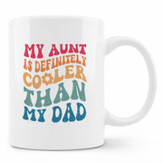 FHUGX Aunt Coffee Mug Ceramic 11oz Retro Preppy Auntie Gift