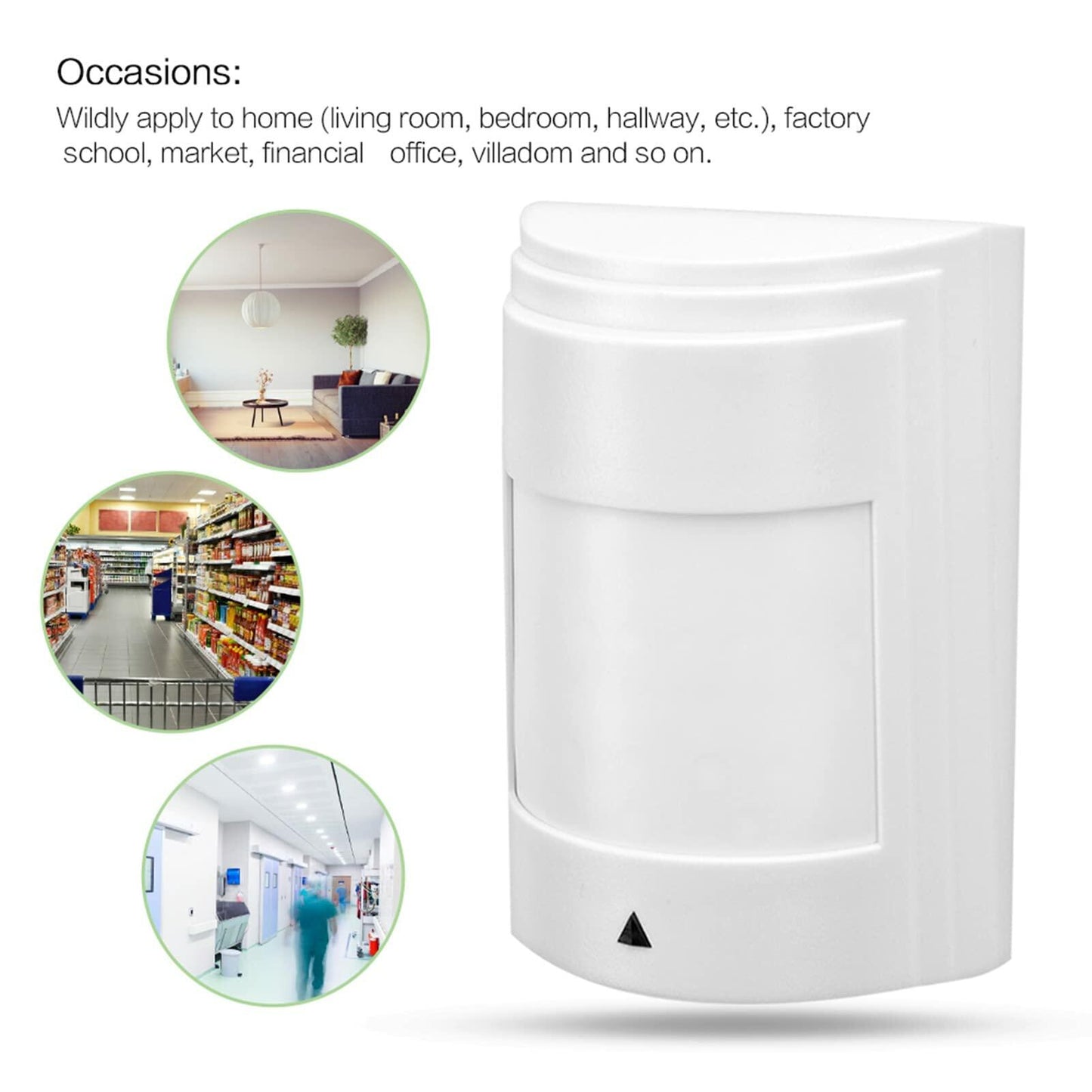 Wired Passive Infrared Motion Sensor Dual PIR Detector Alarm Security 12V