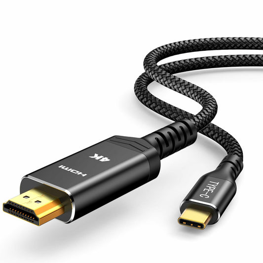 Highwings USB C to HDMI Cable 3.3ft 4K@60Hz Thunderbolt 3/4 Compatible Black