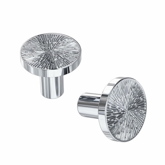 Rergy 10 Pack Silver Zinc Alloy Drawer Knobs Cabinet Pulls Decorative Hardware