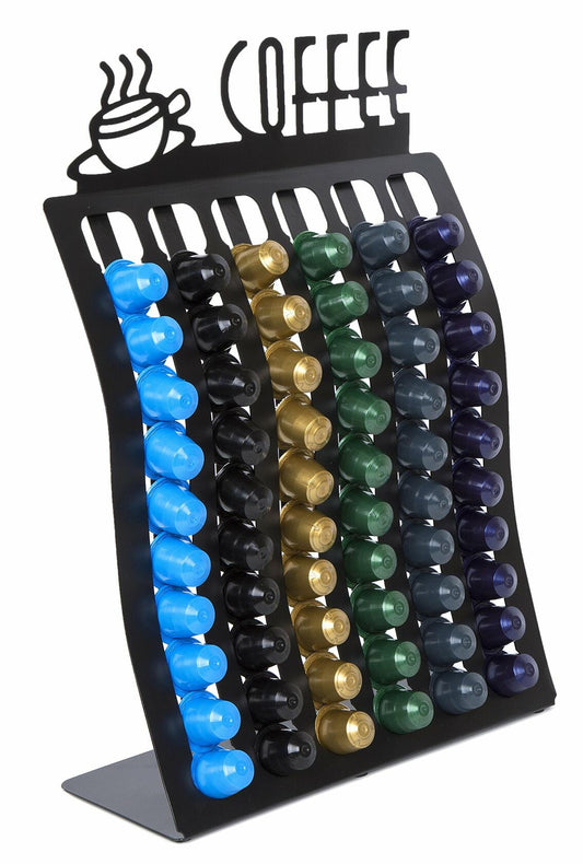 Insight Metal Nespresso Coffee Pod Rack Holder for 60 Capsules Home Office