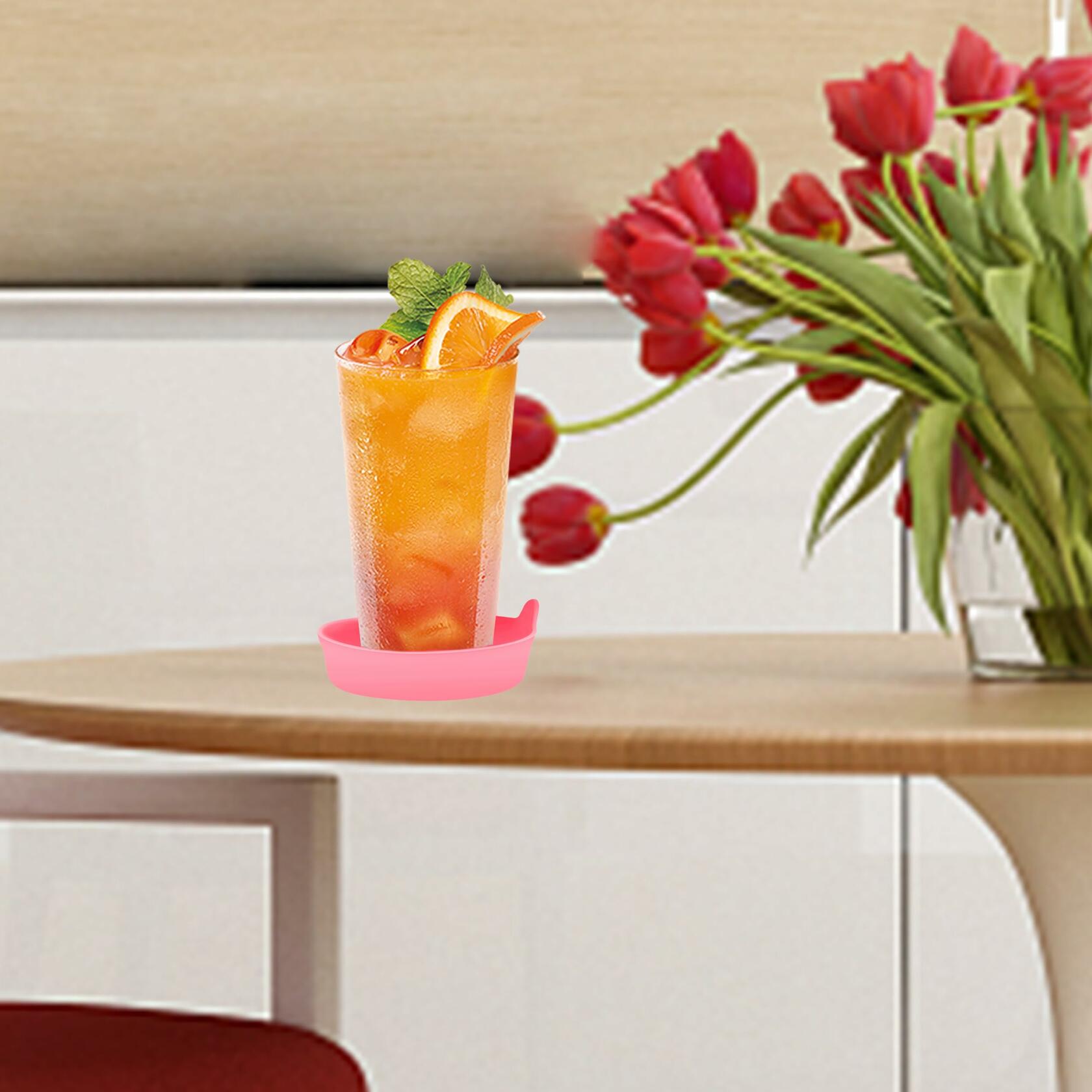 Toiyason Car Cup Coaster Universal Spill Holder Bling Rhinestone Pink 2 Pack