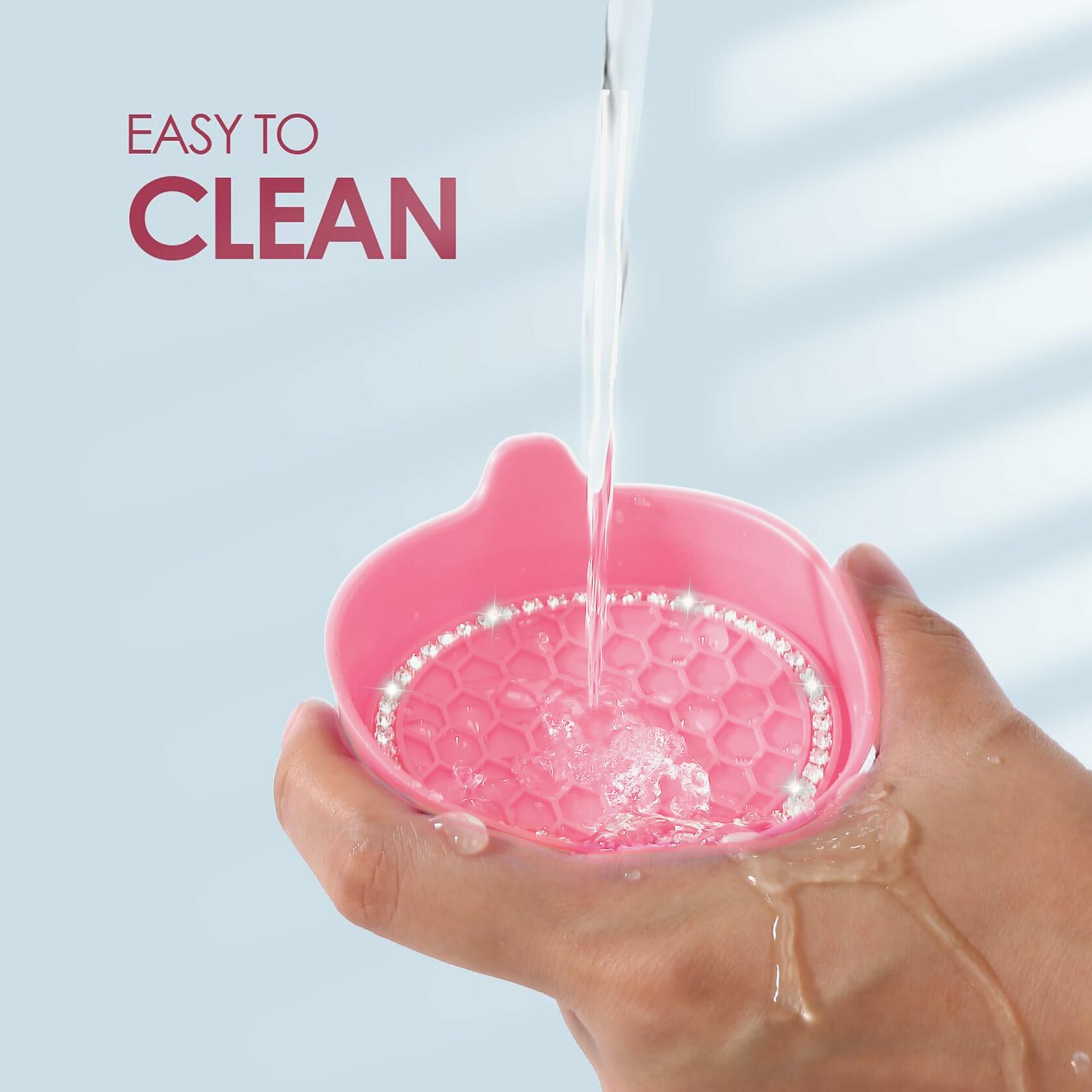 Toiyason Car Cup Coaster Universal Spill Holder Bling Rhinestone Pink 2 Pack