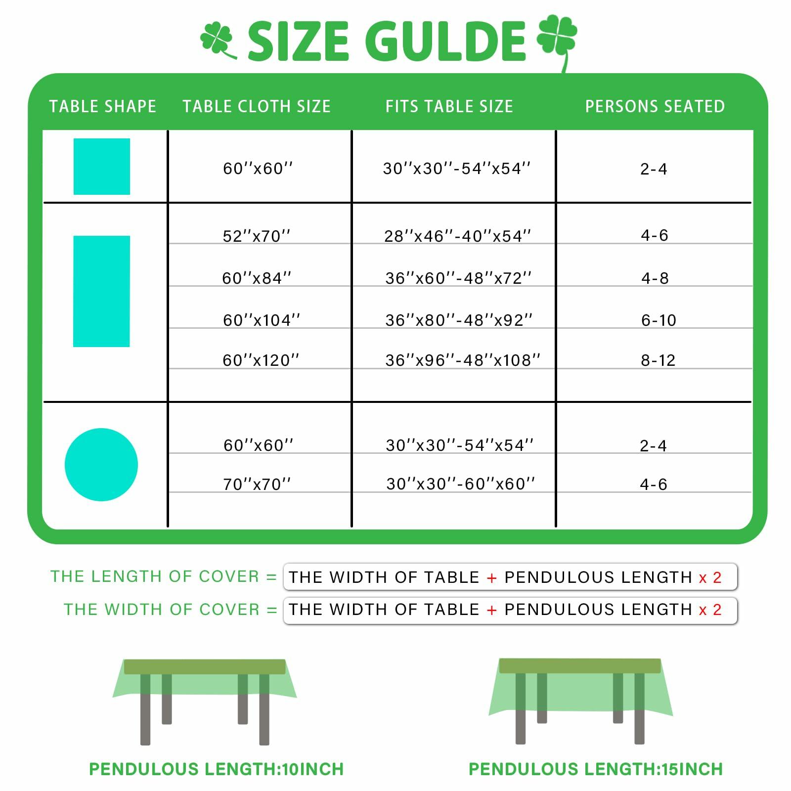 BOTB Ramadan Tablecloth Green Castle Lantern 60x84 Inch