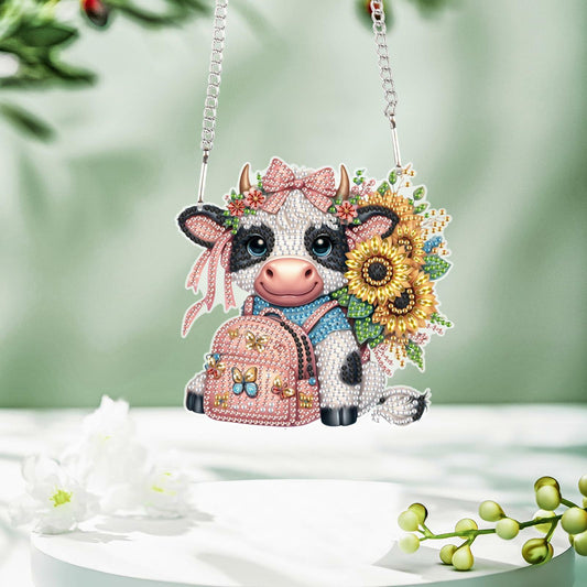 Tontut 5D Cow Diamond Art Painting Kit DIY Special Shape Wall Decoration