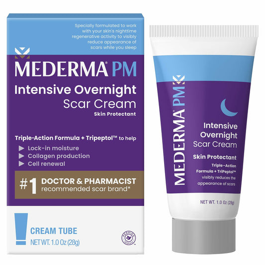 BestBy09/25 Mederma PM Intensive Overnight Scar Cream 1.0 Oz 28g