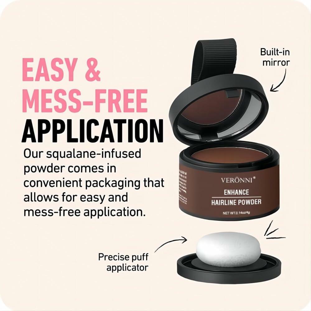 Hairline Powder Root Touch Up Hair Color Dark Brown 06 Instant Coverage