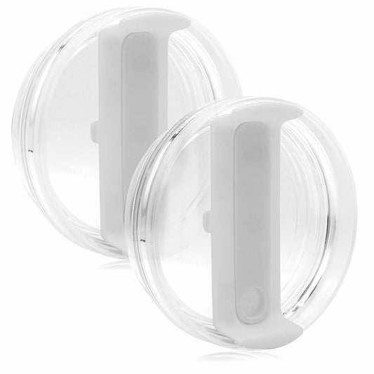 NETRIWOW 2 Pcs Tumbler Lid for Stanley 40oz Cup Dustproof Spill Proof White