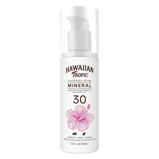 Hawaiian Tropic Mineral Sunscreen Lotion SPF 30 3.4oz Travel Size