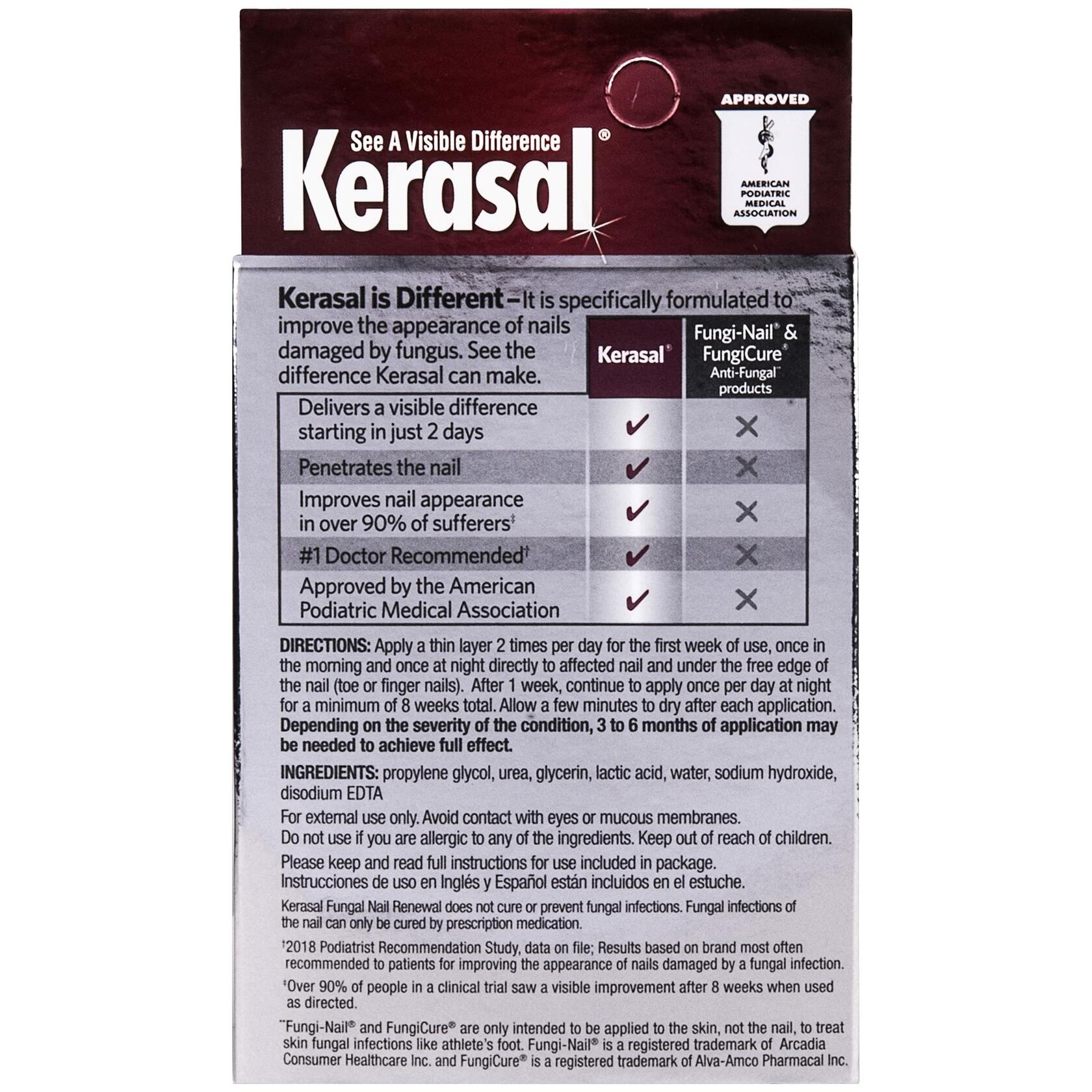 Kerasal Nail Fungal Renewal Treatment 10ml 2 Count Fast Results