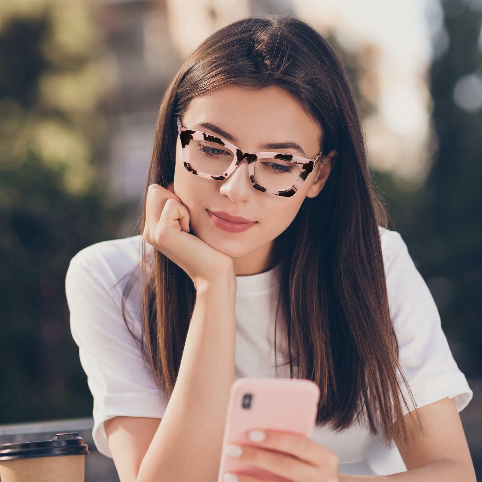 [Like New] Okany Blue Light Blocking Glasses for Women Men Anti Eyestrain UV 3 Pack