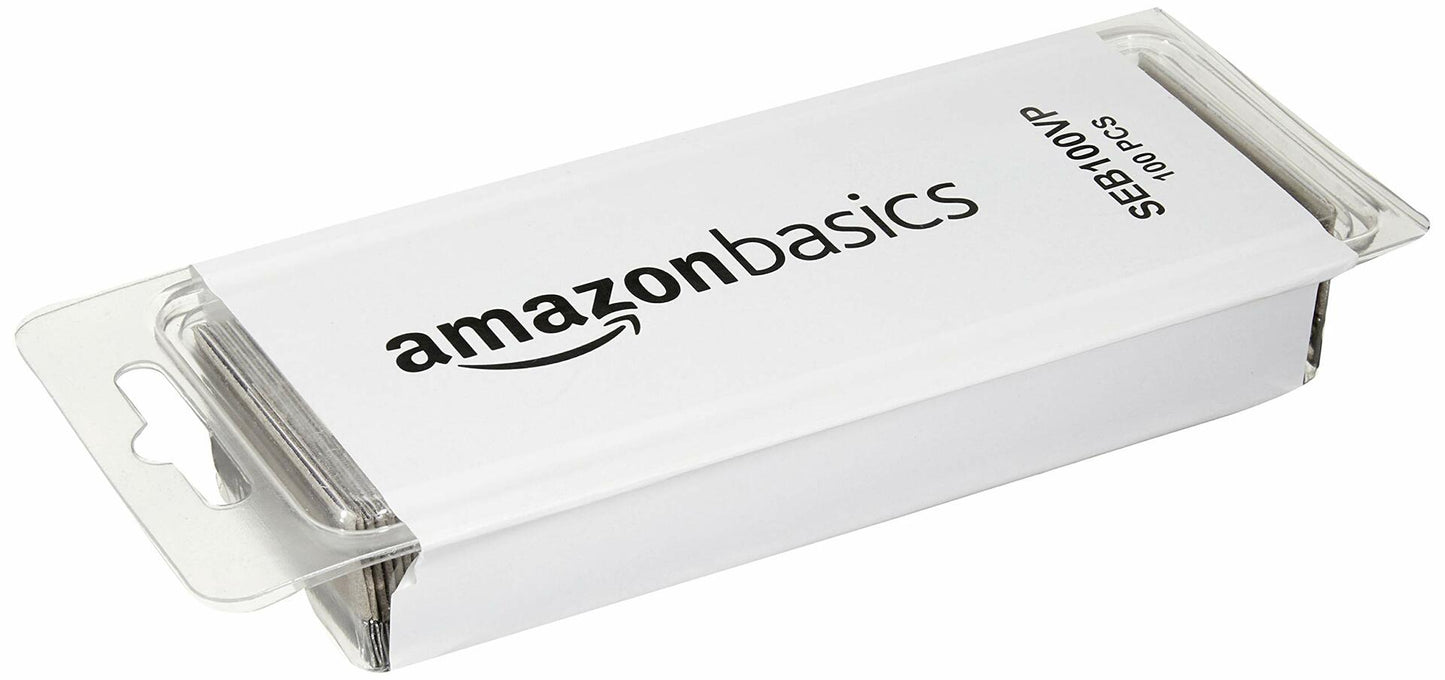 Amazon Basics Men's Single Edge Razor Blades Clam Shell 100-Pack