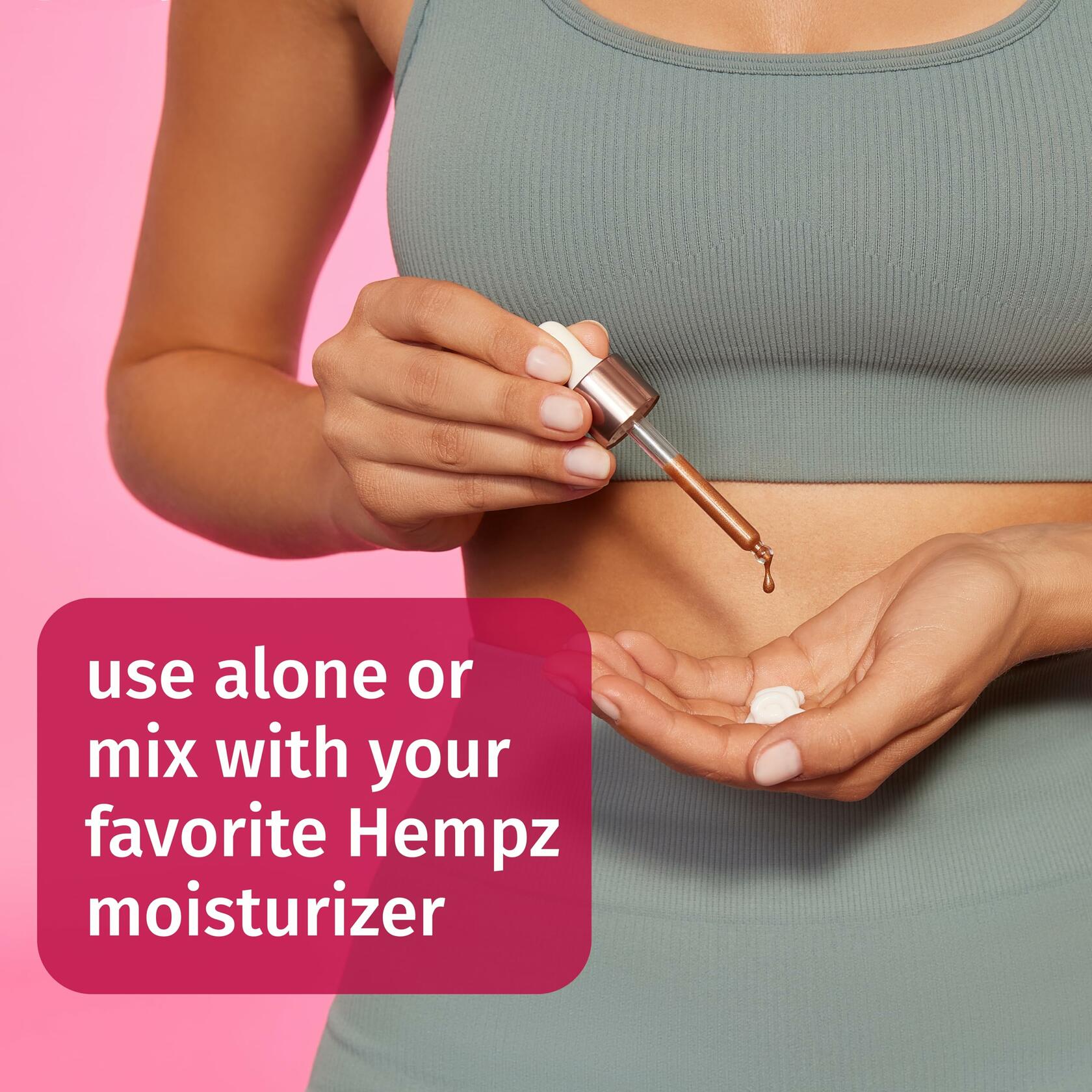 Hempz Bronzing Drops Face Body Dewy Glow Bronzer 2 oz Drops of Sunshine