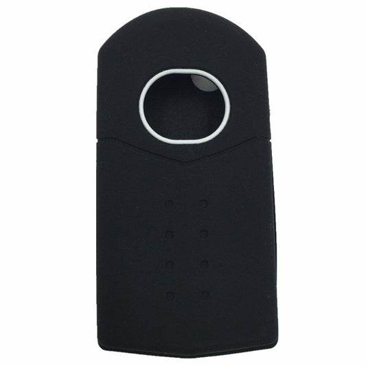 Ezzy Auto Silicone Key Fob Case 4 Buttons Black Pair Fit 3 5 6 CX-7