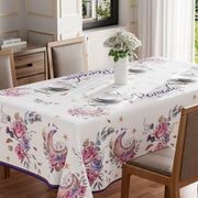 BOTB LIHM Ramadan Watercolor Moons Flowers Tablecloth 60x84 Inch