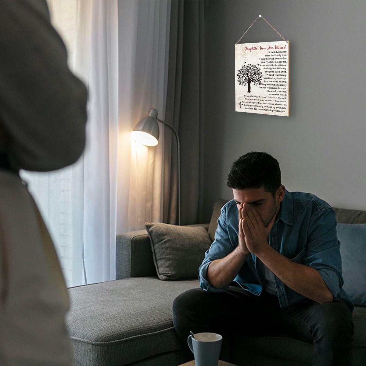 Sympathy Gifts Memorial Remembrance Wood Sign Loss of Mom 8x10 inches