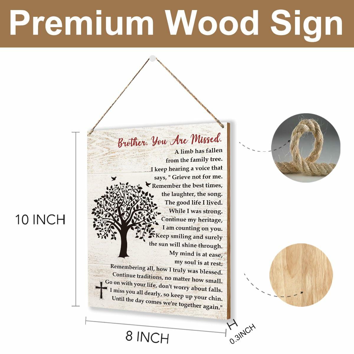 Sympathy Gifts Memorial Remembrance Wood Sign Loss of Mom 8x10 inches