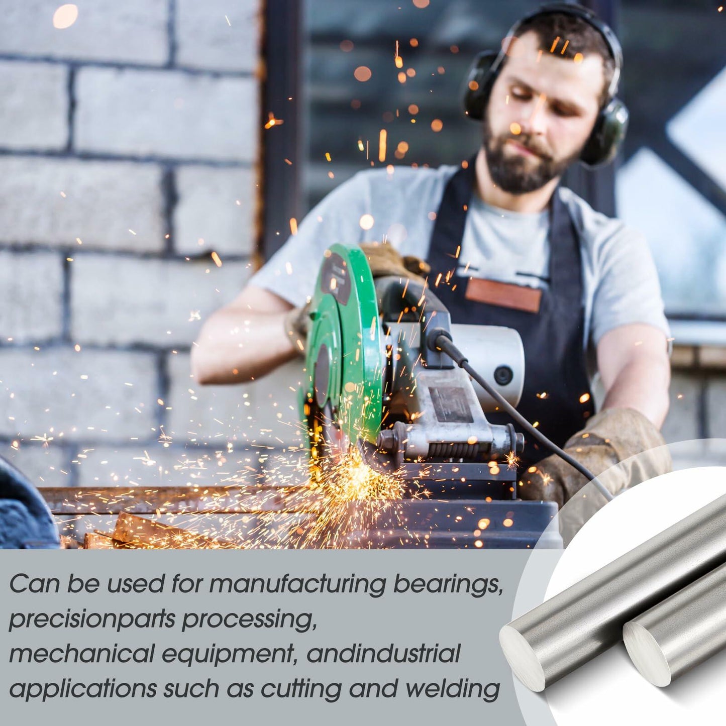 [Like New] Zonon Steel Cold Rolled Round Bar 0.79" Dia x 12" Length Mild Steel 2 Pcs