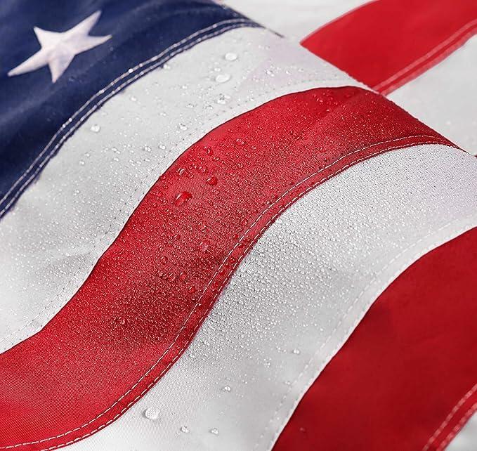 American Flag 3x5 FT Heavy Duty Nylon Outdoor USA Flag Embroidered Stars