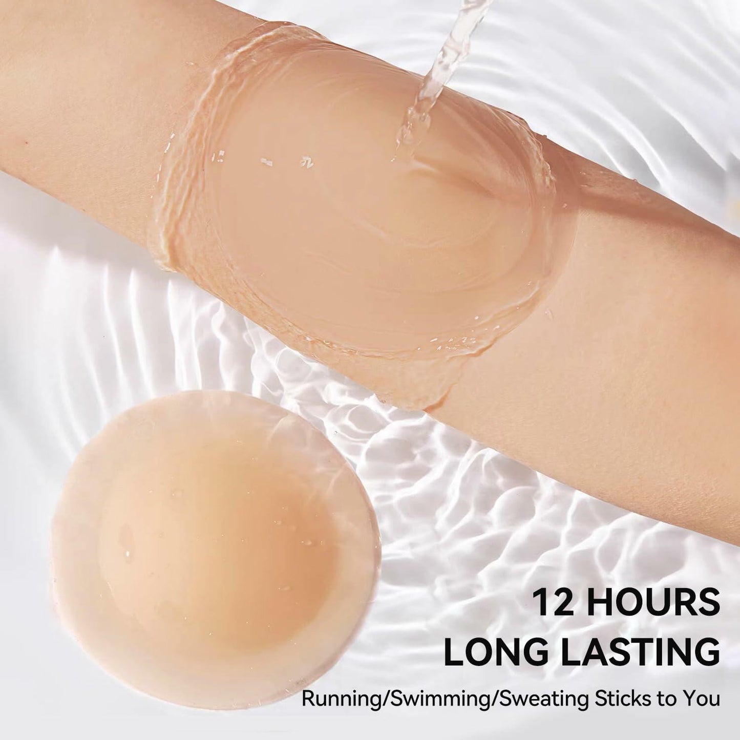 Victoriatourist Silicone Nipple Covers 2 Pairs Seamless Reusable Washable