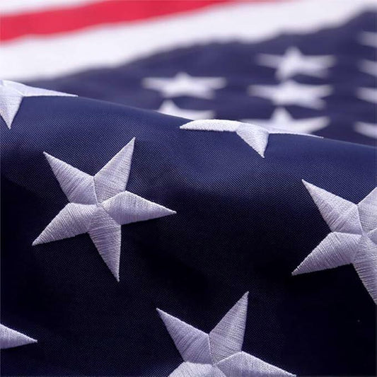 American Flag 3x5 FT Heavy Duty Nylon Outdoor USA Flag Embroidered Stars