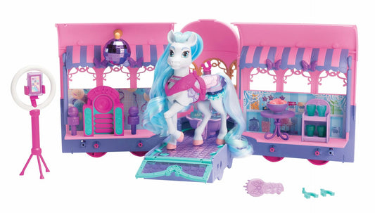 Wild Manes Perla's Clubhouse Trailer Playset Horse Toy 25+ Features