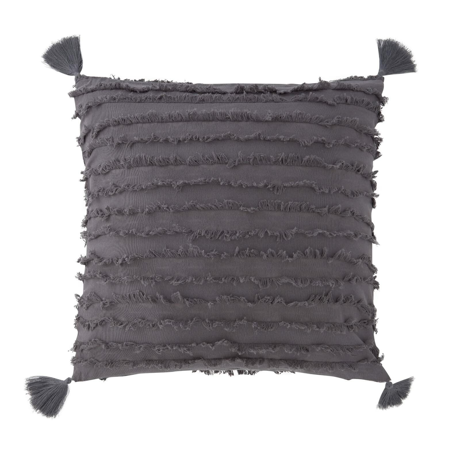 Farmlyn Creek Striped Grey Throw Pillow Covers 20x20 2 Pack