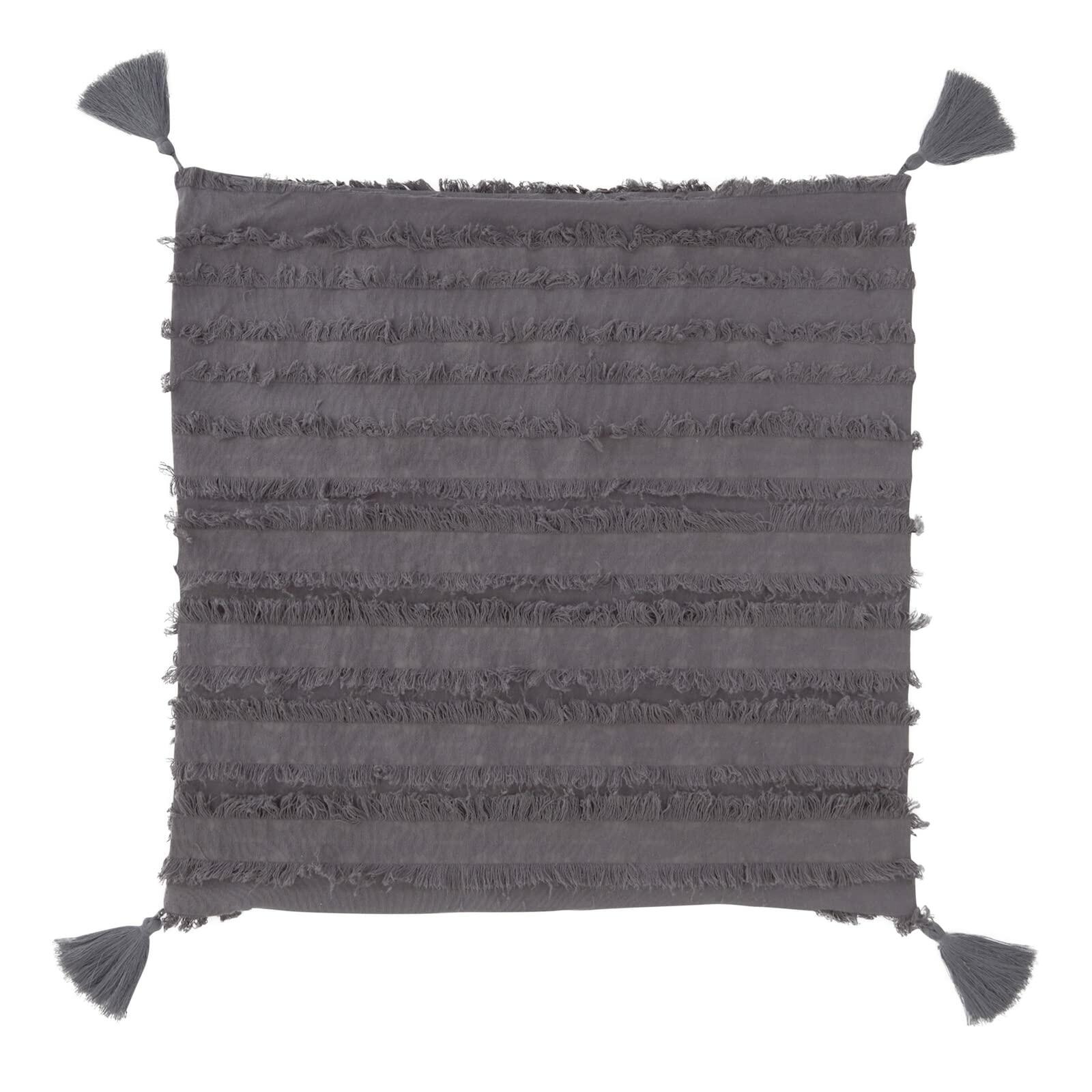 Farmlyn Creek Striped Grey Throw Pillow Covers 20x20 2 Pack