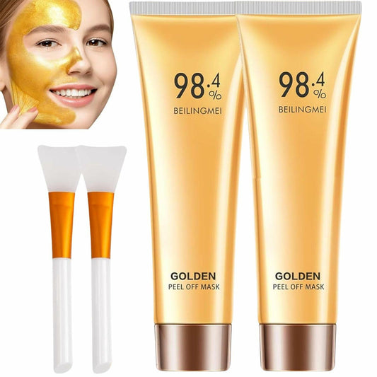OBRVE Gold Foil Peel Off Mask 2PCS Skin Moisturizing Deep Clean