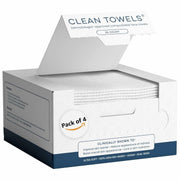 CLEAN SKIN Clean Towels 100% Biobased Face Towel UltraSoft 100ct 4pk Size US 100