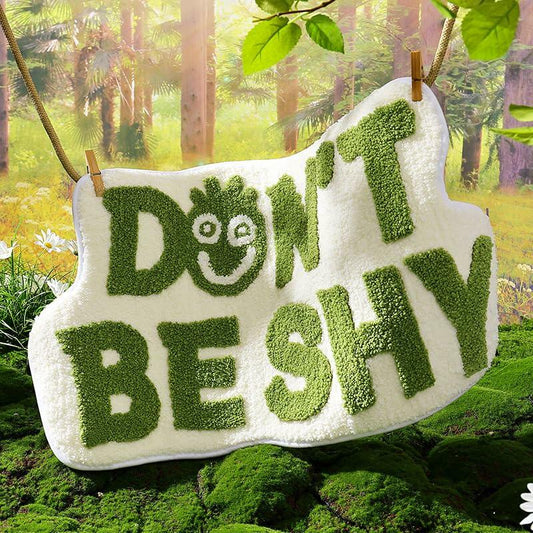 Blkjsgly 18x30 Cute Non-Slip Plush Bath Mat Green White Soft Absorbent
