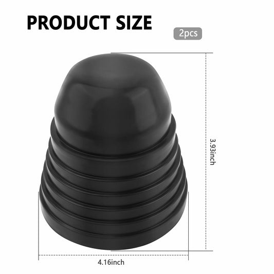 Universal Car Headlight Dust Cover Rubber Cap 2PCS 2.16-3.74 Inch