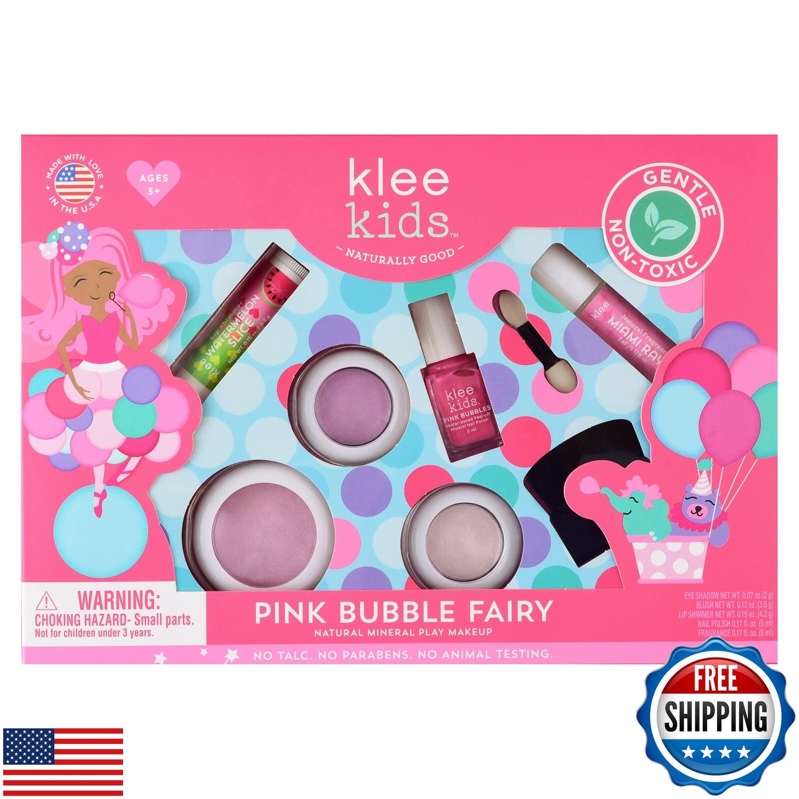 Luna Star Naturals Klee Kids Deluxe Play Makeup Kit. Gentle and Non-Toxic. Ma