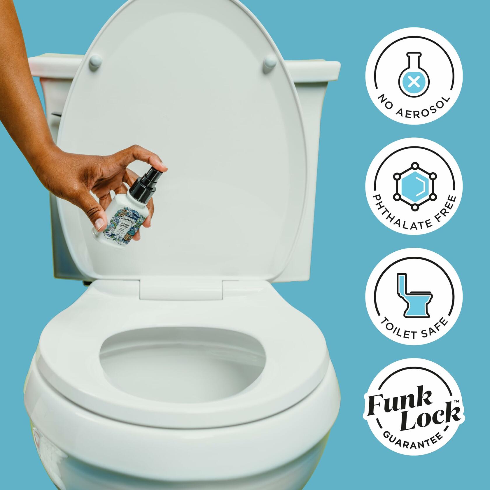 Poo-Pourri Fresh Sea Salt Toilet Spray 4oz Plant Based Essential Oils