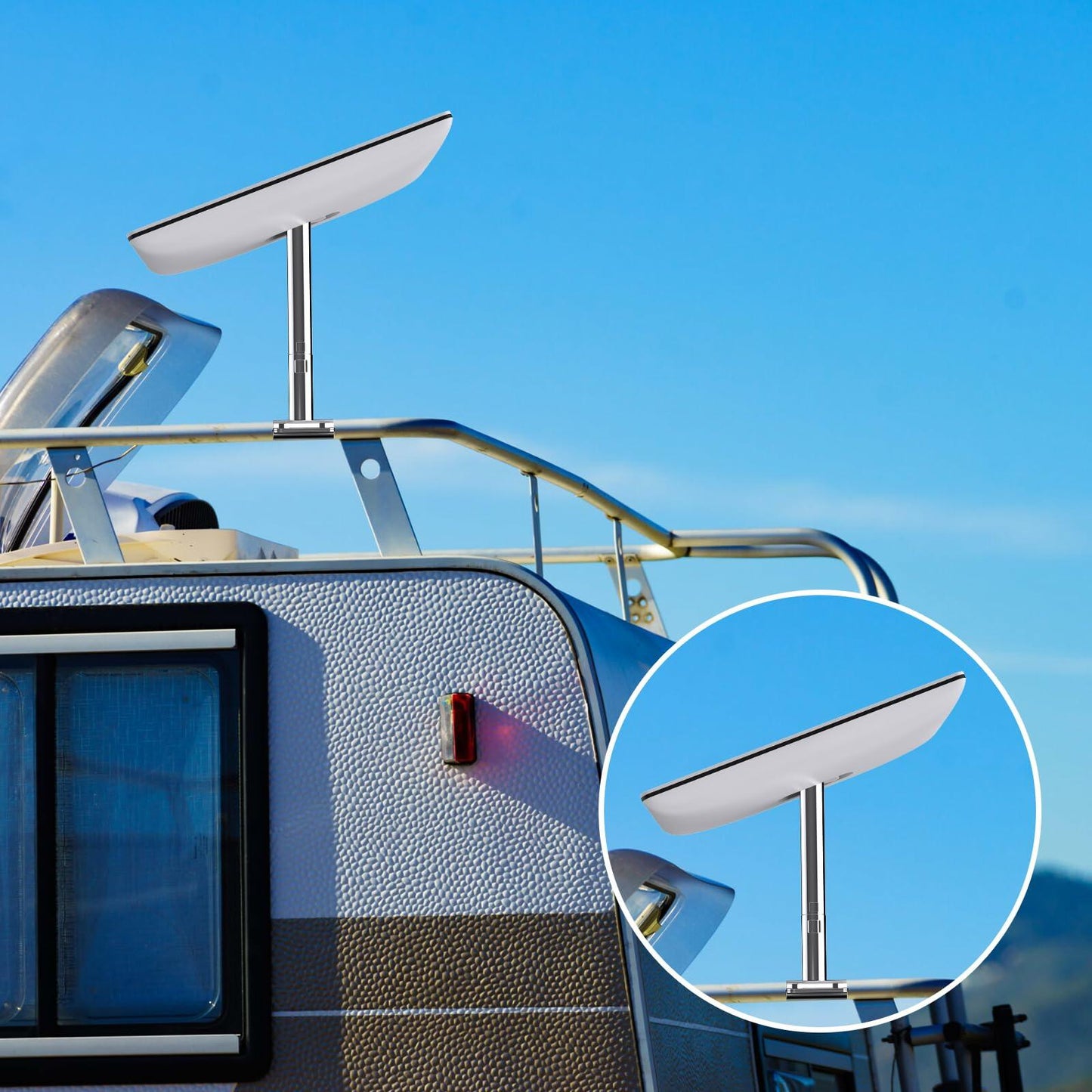Starlink Stainless Steel RV Ladder Mount Kit Adjustable Pole Mount V2