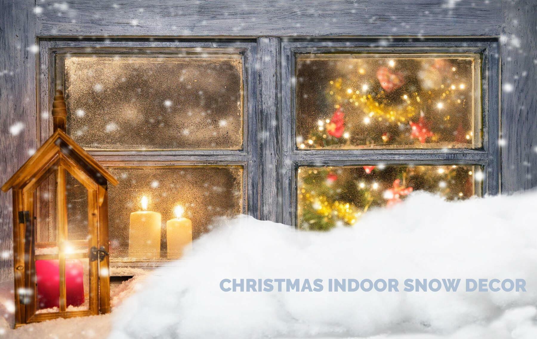 Fake Snow Christmas Décor Indoor 0.9LB Fluffy Cotton-Like White Snow