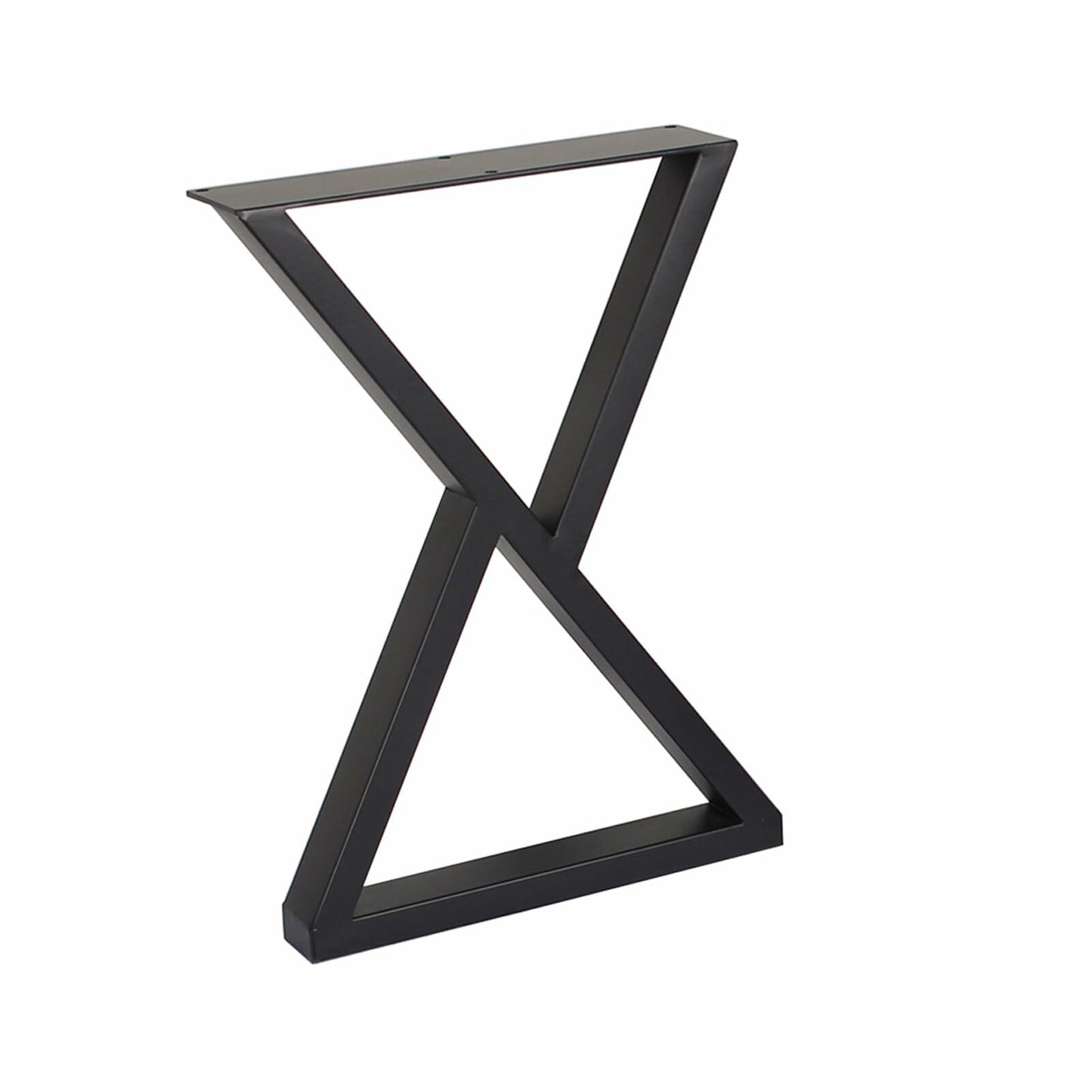 Herkii Heavy Duty Metal Table Legs 16" H x 11" W Black Set of 2