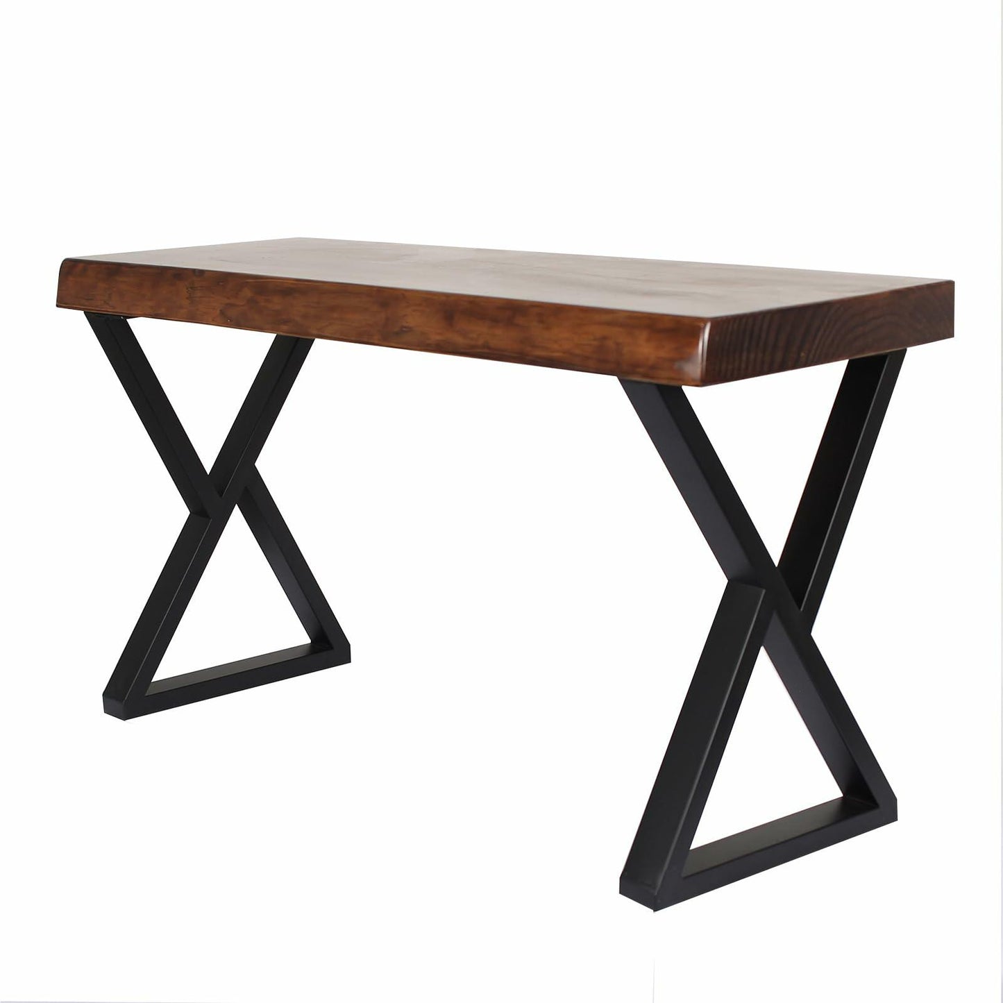 Herkii Heavy Duty Metal Table Legs 16" H x 11" W Black Set of 2