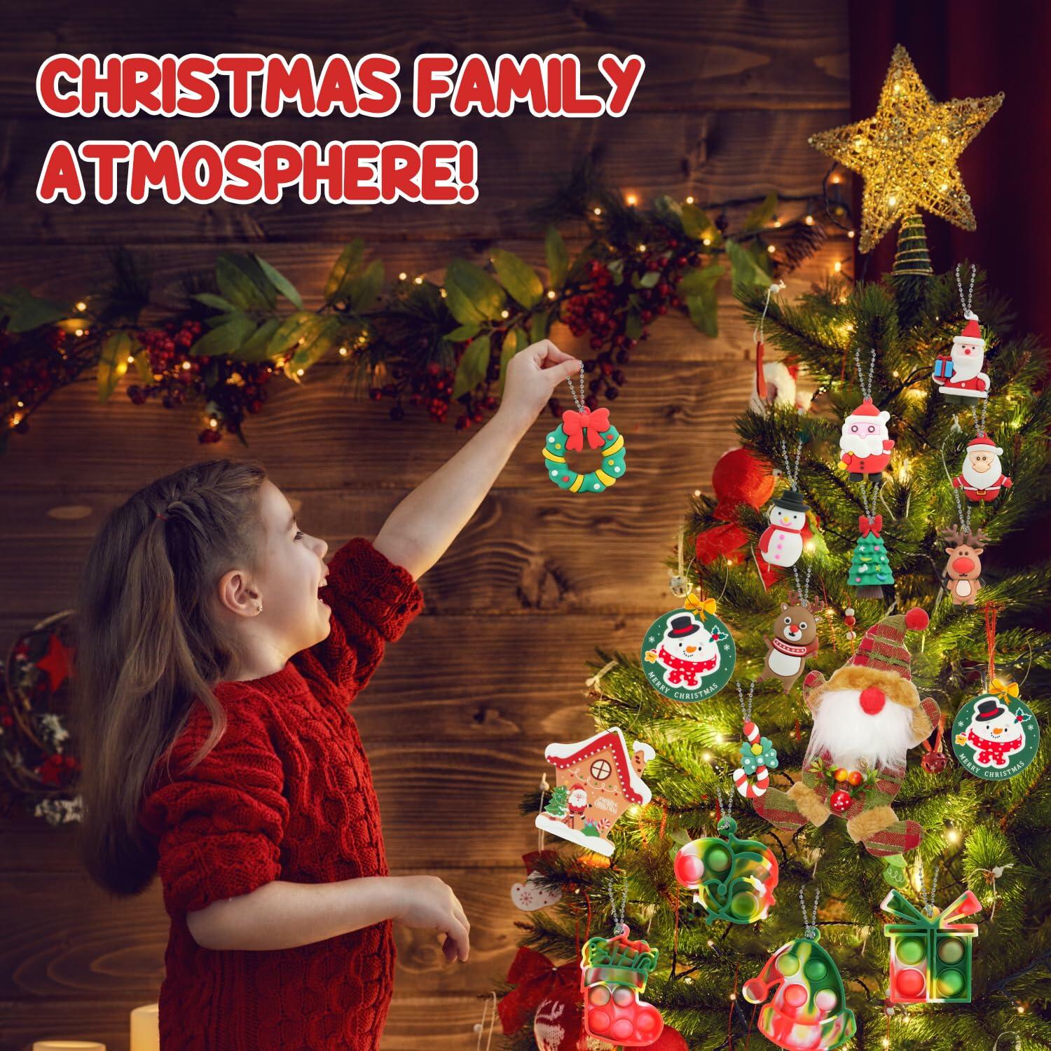 BUSY DINOS Advent Calendar 2024 Christmas Countdown 24 Days Tree Pendant