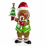 LIFFY Gingerbread Man Statue Christmas Decoration Handmade Indoor Decor Lights