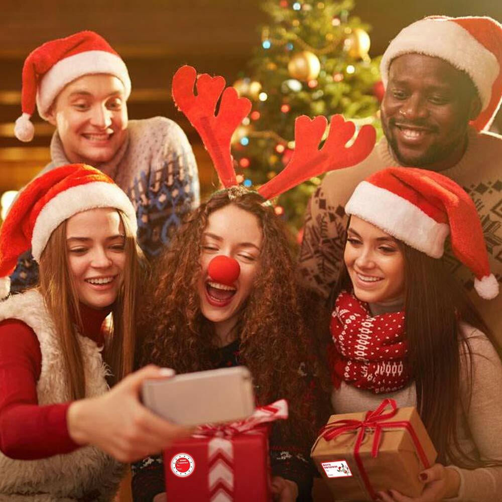 132 PCS Christmas Tags Stickers Santa Snowmen Xmas Tree Deer Labels