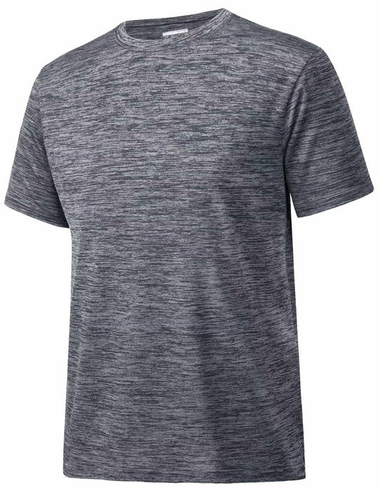 Men's Hiking Performance Fitness Workout Shirt Dark Grey Size L