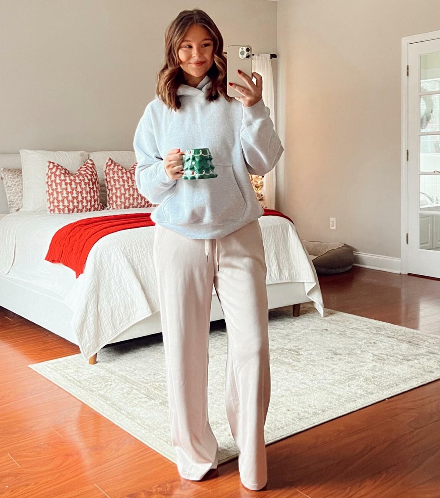 ELLENWELL Air Essentials Wide Leg High Waist Sweatpants LightKhaki XL