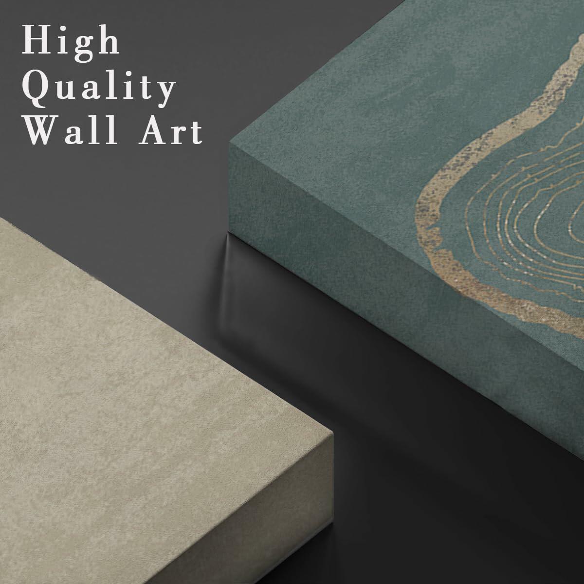 Anyzal Tree Ring Canvas Wall Art 6 Panels Gray 8x10 inches